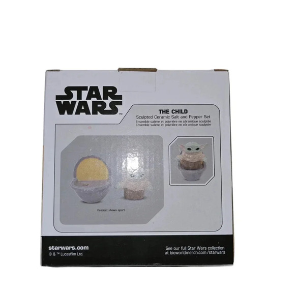 Star Wars, the child salt and pepper shakers, NEW IN BOX!!! - Picture 4 of 4